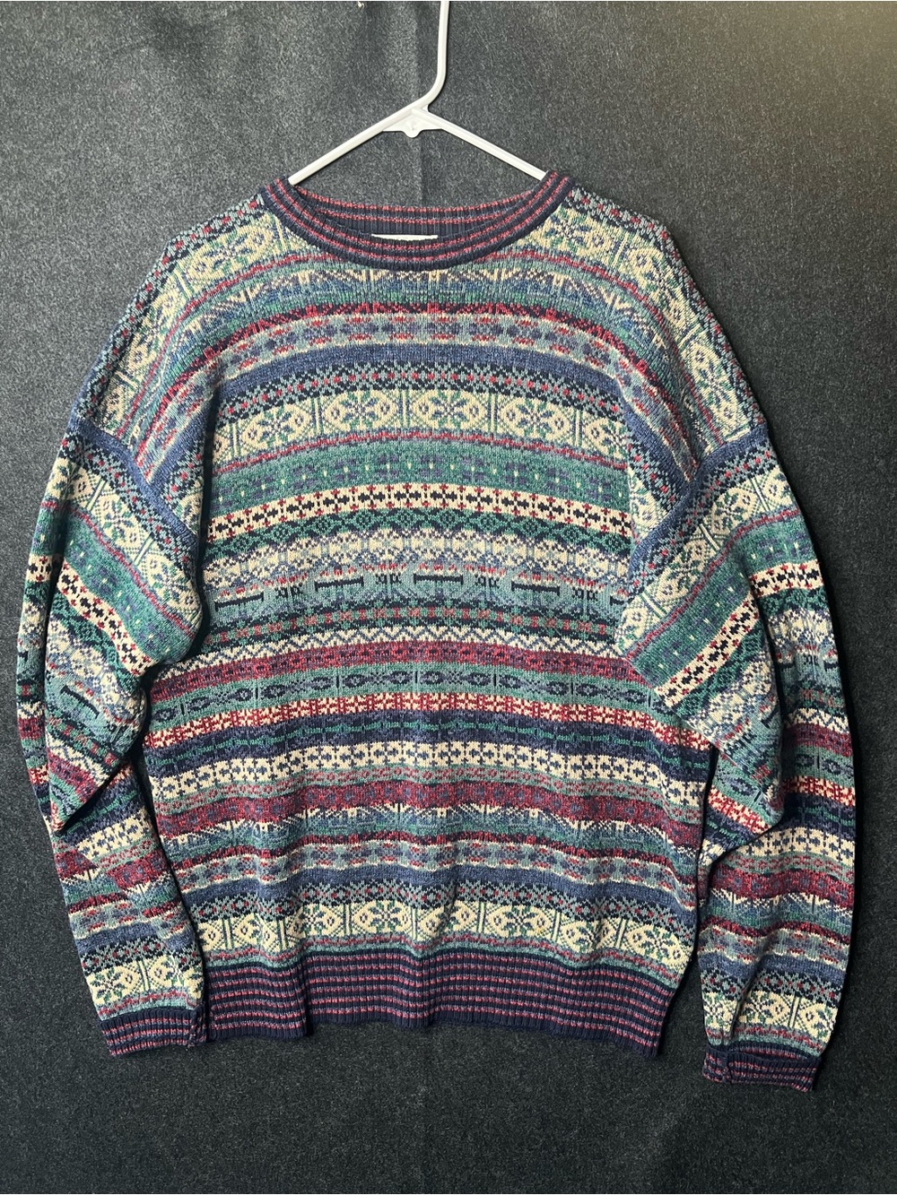 Tricots St. Raphael Vintage Sweater Multicolor 90% Cotton 10% Rayon XL - Picture 1 of 7